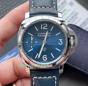 Fashion Luxury Penarrei Watch Designer Limited Edition of Blue Plate Precision Steel Manual Mechanical Mens Watch PAM01085