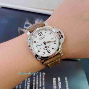 Fashion Luxury Penarrei Watch Designer Lumino Automatic mécanical White Dial Mens Pam01499 avec un diamètre de 44