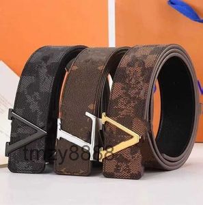 Mode luxe Plaid vieille fleur rayé ceinture en cuir concepteur hommes et femmes de haute qualité 3.8 cm sans boîte IN2M