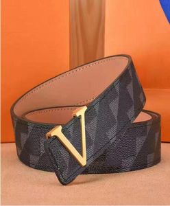 Fashion Luxury Plaid Old Flower Striped Leather Belt Designer masculin et féminin de haute qualité ceinture de 3,8 cm1772496