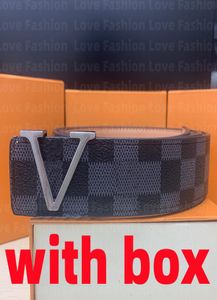 Fashion Luxury Plaid Used Match Belt Designer Men and Women High Quality 38 cm Celt Box4897006