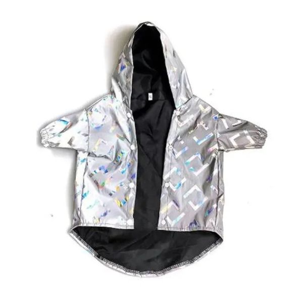 Fashion Luxury Reflective Dog Jacket Mooter extérieur Vêtements de vent Vêtements Sport Puppy Sweat à capuche Windbreaker Bulldog Chihuahua Schnauzer Pet Clothes Wholesale