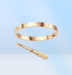 Mode luxe vis bracelet bracelet bracelets de créateurs pour femmes homme amour braclet titane acier charmes tournevis bijoux 3colo8849713