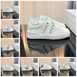 Mode luxe Sneaker chaussures de créateurs en cuir véritable chaussure décontractée marque baskets en cuir femme formateur chaussures de course Ace bottes par marque 002