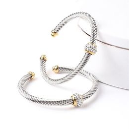 Moda di lusso impilabile braccialetti del braccialetto delle donne di nozze pieno zircone cubico di cristallo CZ Dubai braccialetto dei monili del partito Hip Hop Jewelry235W