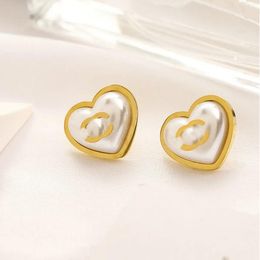 Fashion Luxury Style Lettre de créateurs Boucle d'oreille pour femmes Broupe d'oreille de marque pour femmes pour le mariage Part cadeau bijoux Accessoire de haute qualité 20Style