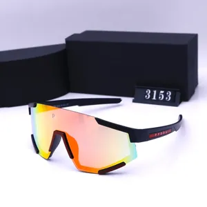 Lunettes de soleil de luxe à la mode pour femmes et hommes Designer Lunettes de soleil de cyclisme Lunettes Uv400 Lunettes de même style Classique Cadre étroit Papillon avec boîte