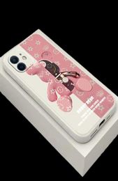 Mode Luxe Ultra Cool Bear Phone Case voor iPhone 11 12 Pro Max Mini 13 Pro Max 6 6S 7 8 Plus X XS Max XR SE 2020 TPU Funda7249906