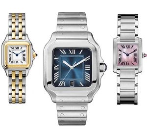 Mode luxe horloge voor dames en herenhorloges roestvrij staal waterdichte saffierglas super luminescent horloge
