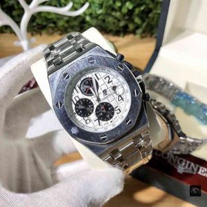 Relojes de lujo de moda Classic Top Brand Swiss Reloj de sincronización automática 41 mm Roya1 0ak 15400 Series Mens 09on