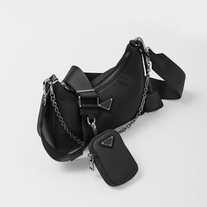 Klassieke stijl veelzijdige drie in één crossbody tas multi pochette accessoires ontwerper composiettassen ketting schoudertas met sleutelhanger