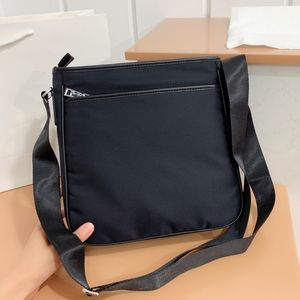 Herenaktentassen Schoudertassen Zwart nylon Aktetas Crossbodytas met grote capaciteit Mode crossbody Ritszakken Topkwaliteit