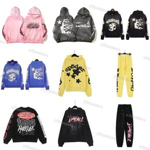 Sweats à capuche Hellstar Sweat à capuche Vintage Sweatshirts Portrait High Street Tide Hip Hop Épaissi Athleisure Poches peintes à la main Pulls pour femmes Sweats à capuche épais