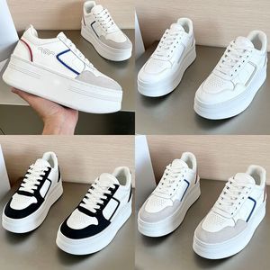 Mode Luxe Dames Designer Sleehak Sneaker Verhoogde Dikke Zool Casual Sportschoenen Verhoogd Eenvoudig Veelzijdig Paneel Suède Rubber Antislip Schoenen Met Grote Zool