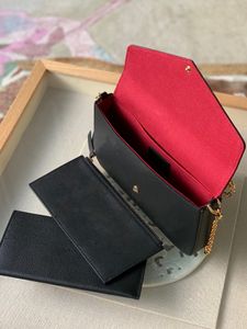 Fashion Luxurys Wallets Designers Crossbody Bag Black Womens Handbags Wallets Card Holder Handbag Shoulder Tote Bags Mini Wallet Corn Purses 80482 Haute qualité