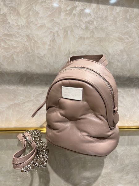 Mode Maison sac à dos Style moelleux agneau grande capacité fermeture éclair ouvert en cuir femmes luxe concepteur sac à bandoulière