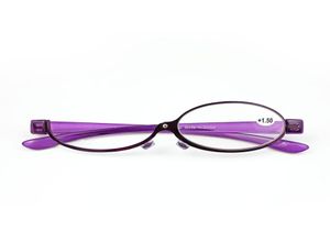 Fashion Makeup Lunes de lecture Femme Lady MABEAU CEPOSE MAGMIFICATIVE les lunettes de métal violet