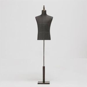 Mode Mannelijke mannequin lichaam halve lengte model pak broek beugel display kledingwinkel hout dase Verstelbare hoogte diy xiai214T