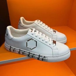 Fashion man Casual schoenen Luxe designer Sneaker echt lederen gaas Pointed Toe Race Runner Shoes Outdoors Trainers 46123