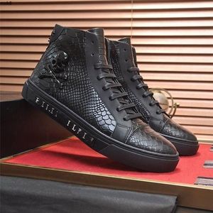 Fashion man Casual schoenen luxe designer sneaker echt lederen gaas puntige teen race loper schoenen buitenshuis Trainers mkjk mxk8000004