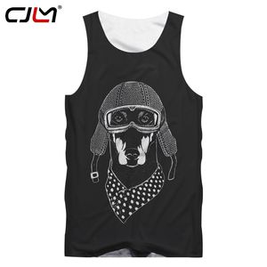 Fashion Man tanktop 3D Dog grappige streetwear heren hele lichaam printen oversized tracksuit 220623