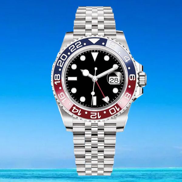 Moda Hombre relojes Fecha Reloj de pulsera mecánico Caballeros 8215 Movimiento mecánico automático Relojes para hombre 904L Pulsera Cristal de zafiro Montre De Luxe Relojes de pulsera