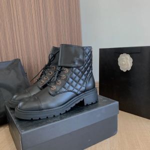 Fashion Martin Designer Boots Dames schoenen Ankle Boot Pocket Black Roman Boots Nylon Militair geïnspireerd Combat Logo Small Big Size EUR 35-40