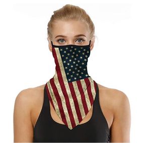 Mode masque visage Bandana boucles d'oreille élégant hommes femmes cou guêtres pour poussière vent moto multi-usages cache-cou écharpe