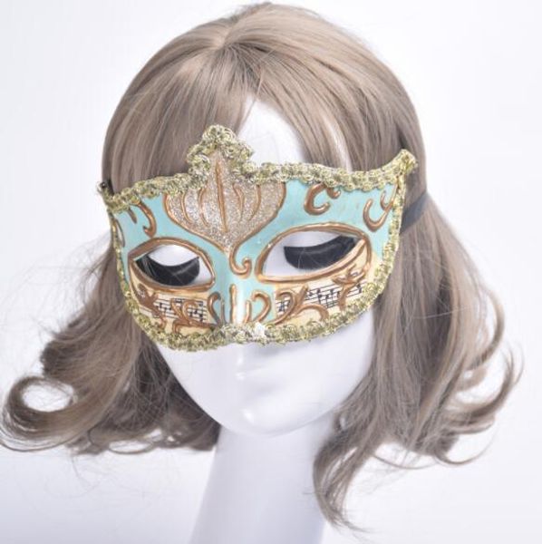Mascarillas de moda Pascua Halloween Ball Mask Party Supplies Half Face Mask Lily Woman Lady Sexy Máscara Cosplay Fancy Boda Decoración de Navidad