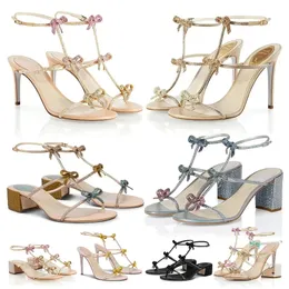 Matériaux de mode Rene Jeweled Sandales Chaussures CATERINA Caovilla Femme Pu