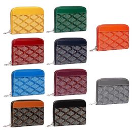 Fashion Matignon Zipper Coin Racs Mentide Haborders Card Pocket Organisateur de poche en cuir Pouche de création noire portefeuille Bourse Bourse Cardiff Luxury Clatet Small Wallet