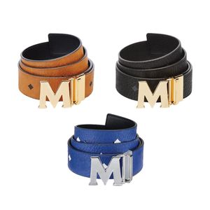 Fashion MCM Letters Metallic Belts Designer Belt For Womenmens McM Great Leather Vintage femme extérieur décontracté de haute qualité