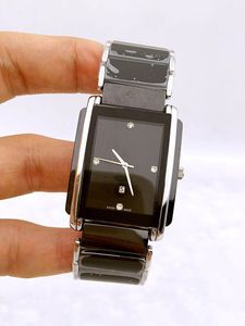 Mode Herenhorloges Zwart Keramisch en Staal Quartz Horloge Mannelijke Horloges RA16