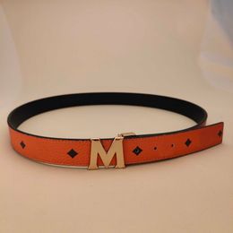Cinturón de moda para hombre, cinturón de cuero de diseñador de lujo para mujer, ancho de 3,5 CM, letra M, hebilla suave, cinturones de vestir de negocios, regalo del Día de San Valentín