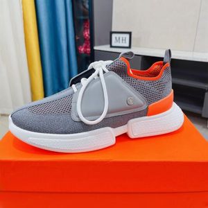 Mode Hommes Rebondissant Casuals Chaussures Fond Mou Baskets De Course Italie Bande Élastique Délicate Bas Haut En Cuir De Veau Maille Respirant Design Quotidien Entraîneurs Occasionnels Boîte EU 38-44