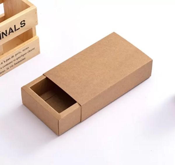 Moda hombre pajarita caja de regalo envoltura 14X7x3cm papel Kraft negro mariposa corbatas corbata cajón Diaplay cajas