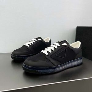 Fashion Men Casual Shoes Downtown Clear Onyx Running Sneaker Italië Sluit Low Top Black Weave Leather Designer Ademende Casuals Fitness Trainers Box EU 38-45