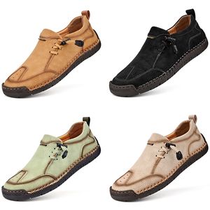 Mode hommes chaussures de sport en cuir noir vert marron beige hommes baskets de sport taille 40-45 GAI