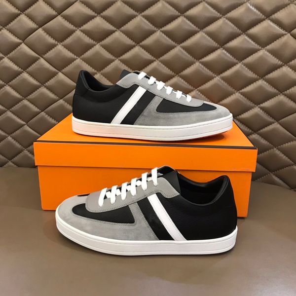 Moda Hombre Zapatos casuales Trendy Trail Zapatillas de deporte de fondo grueso Italia Classic Banda elástica Low Top Becerro Diseñador Transpirable Casual Sports Shoes Box EU 38-45