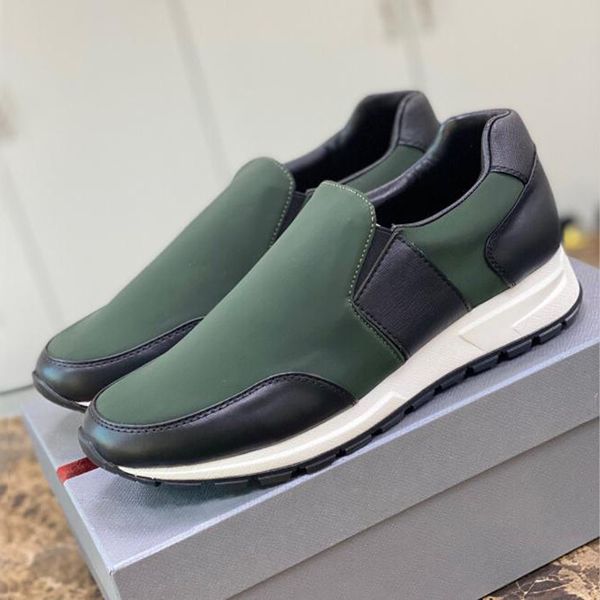 Mode Hommes Collision Cross Dress Chaussures Casual Running Sneakers Italie Délicat Low Top Elasticd Soft Bottom Veau Designer Luxury Lightness Trainers Box EU 38-45