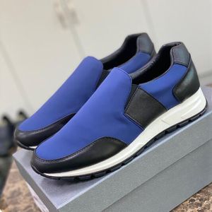 Fashion Men Botsing Cross Dress Shoes Senior Soft Bottom Running Sneakers Italië Refined Low Top Elasticd CalfSkin Design Lichtheid Casual Sportschoenen Box EU 38-45