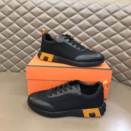 Mode mannen vertrekken Casuals schoenen zachte bodems lopen sneakers Italië perfecte kalfslin elasticd band lage top demping ontwerp superkwaliteit casual trainers doos EU 38-45