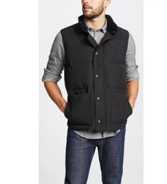 Mode hommes vers le bas Gilet oie hiver gilet veste hommes Homme gilet veste Jassen expédition Parka vêtements d'extérieur