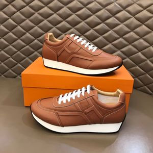 Fashion Men Escape Dress Shoes Soft Bottoms Running Sneakers Italië Classic Band Low Top Leather Light Sole Designer Outdoor Comfy Casual Trainers Box EU 38-45