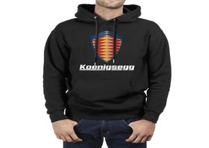 Fashion Men Koenigsegg Logo Fleece Hoodiessweatshirt Imprimée drôle