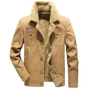 Mode-mannen Luxe Designer Sherpa Denim Jacket Oversize Winter Fleece Bovenkleding Casual Jassen Mens Kleding Tops Plus Size M-5XL 3 kleuren