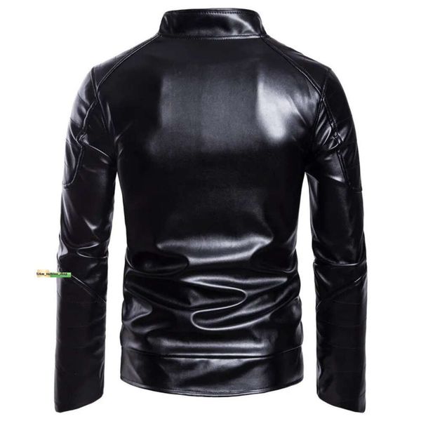 Mode hommes moto vestes en cuir PU automne hiver Slim Fit vestes homme affaires Fitness vêtements d'extérieur décontractés manteaux Leather Jacket 691