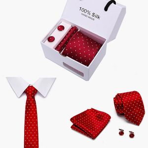 Conjunto de corbatas de cuello a la moda para hombre tamaño Extra largo 146cm * 7,5 cm corbatas rojo azul Paisley seda Jacquard tejido corbata traje boda fiesta