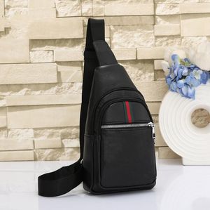 Mode herentassen lederen sling zipper pack borst schouder crossbody tas biker satchel heren aktetassen verkoop sporttas