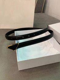 Cinturón de diseñador para hombre a la moda, Praddas de 18mm, cinturilla delgada Saffiano para mujer, cinturones femeninos de cuero genuino a la moda con caja